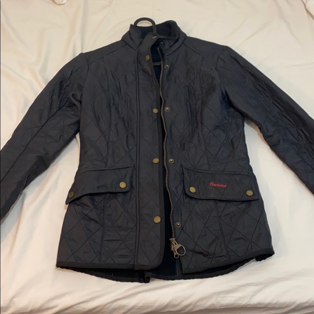 Barbour Navy Bomber Jacket